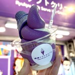 琉球ソフトクリーム - 紅芋&黒糖ソフトクリーム
