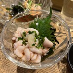 築地 男前鮓 - 白子つまみ