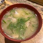 築地 男前鮓 - あら汁