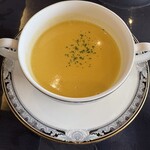 サンエース - 南瓜のスープは熱々でした