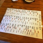 大衆ランド 居酒屋チバ - 日本酒メニュー