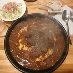 かれんど - ビーフカリー（大辛）
            
            750円＋オムスタイル
            
            100円＋大盛 100円