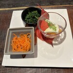 モキチ クラフト ビア - ランチについている前菜