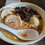 中華蕎麦ごとう - 料理写真:竹三条　煮卵　チャーシュー1枚