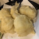 手打ち蕎麦 雷鳥 - 鱧の天ぷら（拡大）