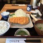 とんかつ いわい - 【特選】ロースかつ定食（160g）（2014.11）