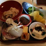 14.12.03 前菜 佐渡の野菜などをたっぷりと