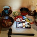 14.12.03 旬のお魚の茶漬け膳(1550円)