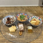 中華ダイニング 一途一心 - 前菜！右下のピータン豆腐すき