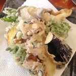 そば処 平石亭 - 天ぷら盛合せ(400円)