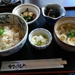 かおりひめ - 鯛めしとミニうどん(1日限定50食) 880円