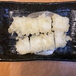 埼玉漁港 海鮮食堂 そうま水産 - イカ天ソースがけ　税込374円　