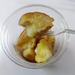 pancake prank - カップパンケーキ　メープルシロップ掛けて