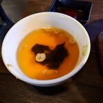 和牛焼肉 牛源 - ◯ワカメスープ
醤油味で胡麻油感があり
軽く酸味の爽やかさがあり、普通に美味しい