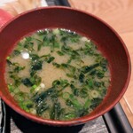 波なれ - あおさのお味噌汁♡あいじろ味噌というお味噌で美味しかったので 別のお店ですが、お土産に買って帰りました( *´꒳`* )♡