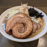 麺処 玖 - 料理写真:煮干味噌ラーメン（チャーシュー全のせトッピング）