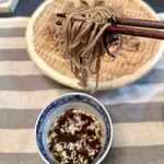 炭火やきとりと家庭創作料理 にこいち - 家で十割を手繰った