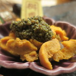 懐石料理 桝田 - うにととんぶり(アップ)