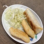 西作酒店 - とり天と肉春巻き