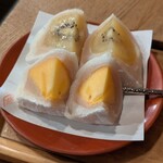 菓舗 カズナカシマ - 大福(ゴールドキウイ,柿)