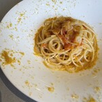 CUCINA TANIFUJI QUATTRO - フルーツトマトとカラスミのアーリオオーリオ