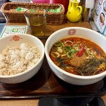 香家 - 担々麺ライスセット1230円