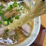 中華そば きくま - この綺麗な極細麺♡