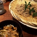 魚匠 銀平本店 - ランチ前菜：なめこおろし蕎麦