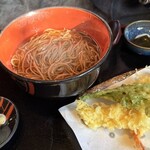 日暮し庵 - えび天ぷらそば ¥1,400