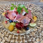 スブリデオ レストラーレ - ブラッティーナと柿のジュレ