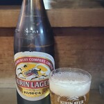 小料理 濃 - お酒①キリンラガービール(瓶ビール、麒麟麦酒)(税込600円)