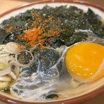 そばの神田東一屋 - 本日早めの神田　摂取カロリー考慮の若布卵