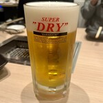 焼肉あきら 神田 - アサヒスーパードライ メガジョッキ