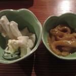 Umaimonoyaimai - タコの頭のサラダと塩辛