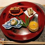 煙や - 前菜四種盛り合わせ