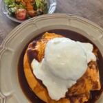 yellow  所沢店 - ダブルチーズハンバーグオムライス