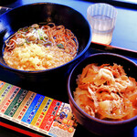 ゆで太郎 - 料理写真:豚丼セット750円