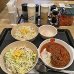 松屋 - 諸事情からダブルベジ　と　謎の温玉