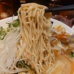 河童ラーメン本舗 - 麺はこんなかんじ。