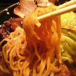 麺屋 風火 - 中太ちぢれ麺