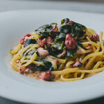 パスタ フレスカ ダンメン - 11_地ダコと由良産ワカメのクリーム