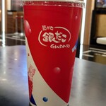 築地銀だこ - Mサイズの飲み物が予想外に大きくて驚きました(+o+)