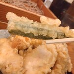 そば処 一庵 - オクラ天