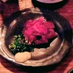 立呑み 浅草 洒落者 - イワシ鯨刺し