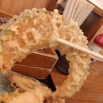 そば処 一庵 - かぼちゃ天