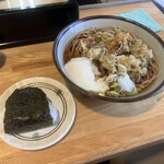 福そば - 天たまそば　おにぎり