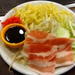 鉄板焼 えびす屋 - 豚カルビ焼きそば