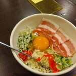 鉄板焼 えびす屋 - 豚カルビ玉