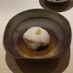 鮨 西崎 - 白子の葛よせ、山芋