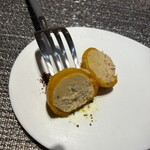 しまなみふれんち Murakami - みかんのゼリーの中は濃厚なフォアグラ✨️
      絶品中の絶品ｳﾏ━━━(*´ч ` *)━━━❣️